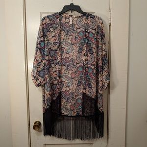 Super colorful Xhilaration kimono